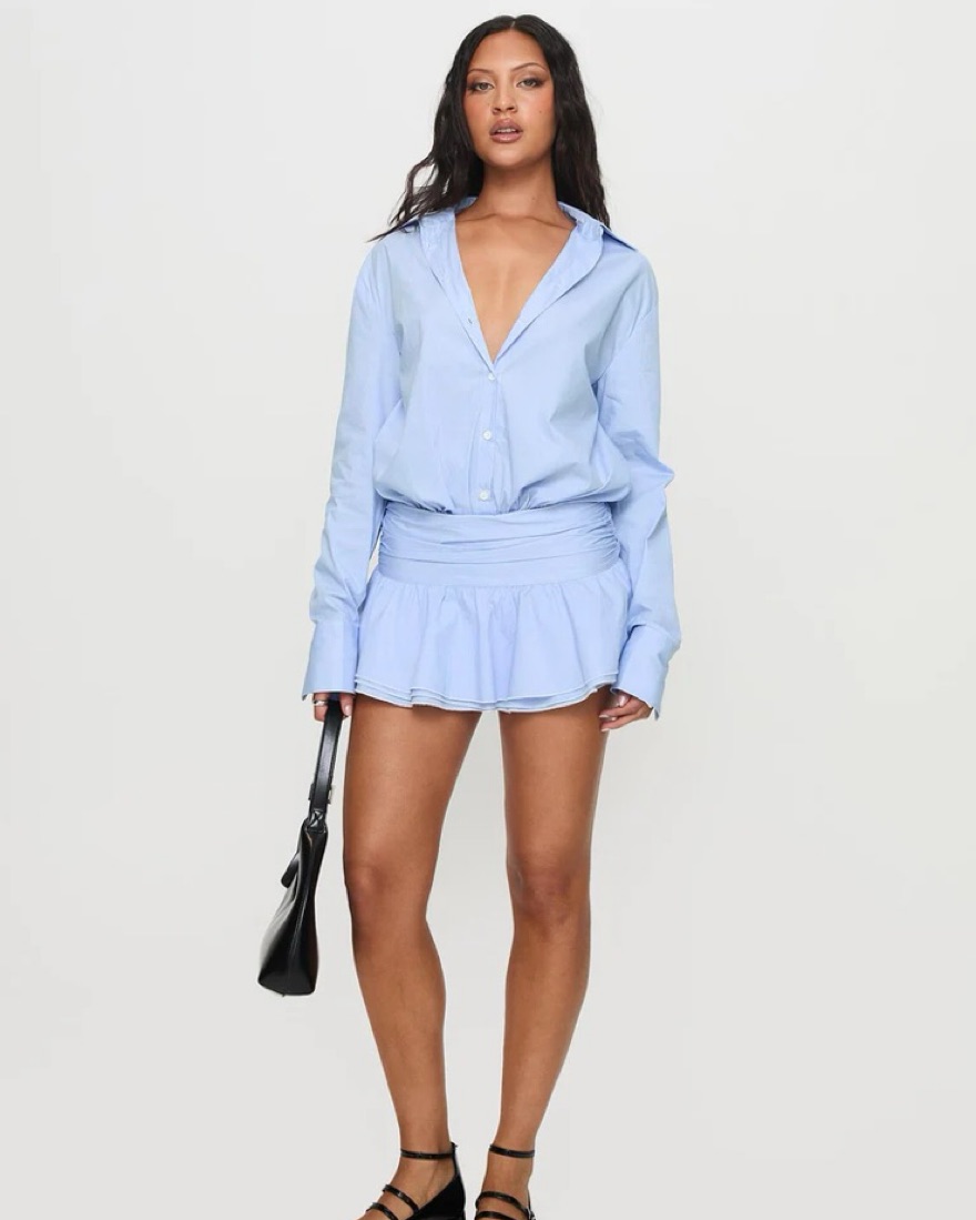 Blue Shirt Dress by Lioness - Pickle