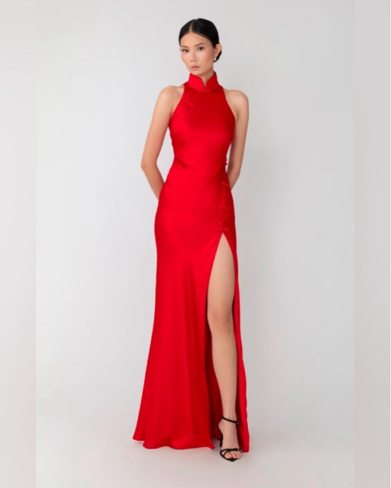 Sau Lee Red Michelle Gown US 0 by Sau Lee - Pickle