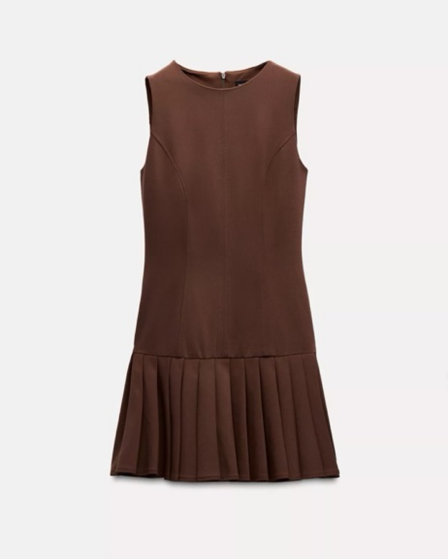 zara brown ruffle dress Ombre Ruched One-Shoulder Dress- Dark Plum – Moda Glam Boutique main image 0