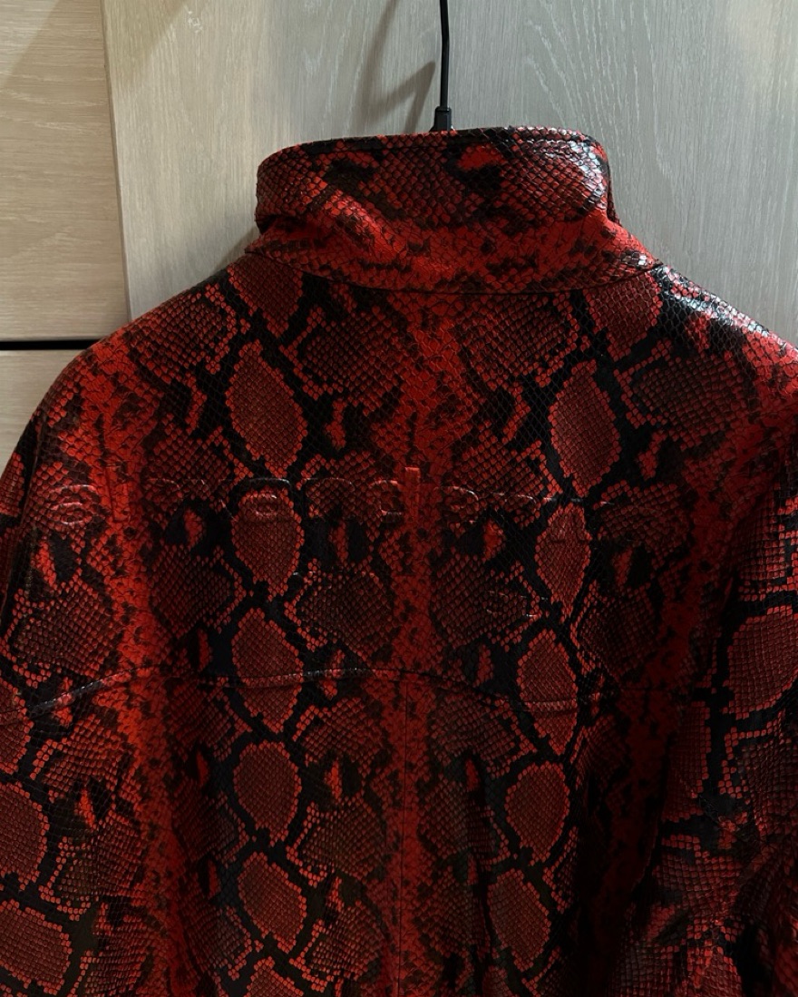 Alexander Wang Red Snake Print Jacket by ALEXANDER WANG - Pickle