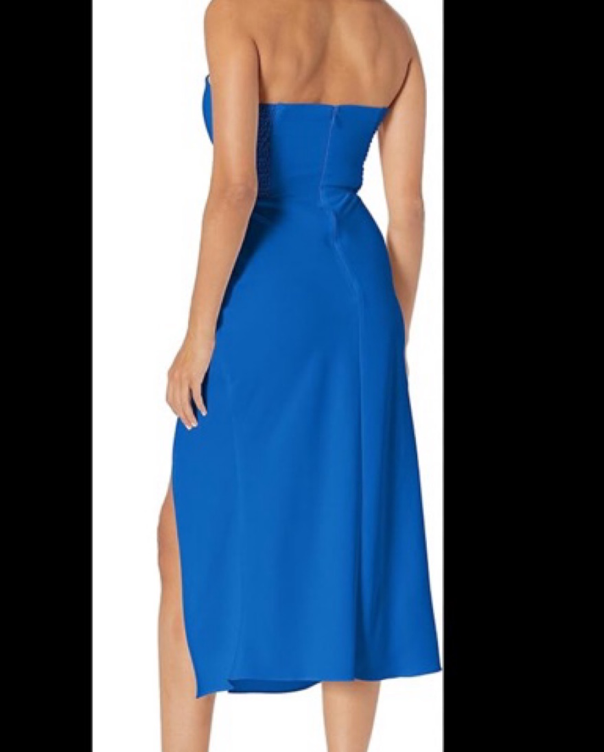 cowl neck ruched bodycon midi dress Metallic Cowl Neck Ruched Sculpting Midi Dress