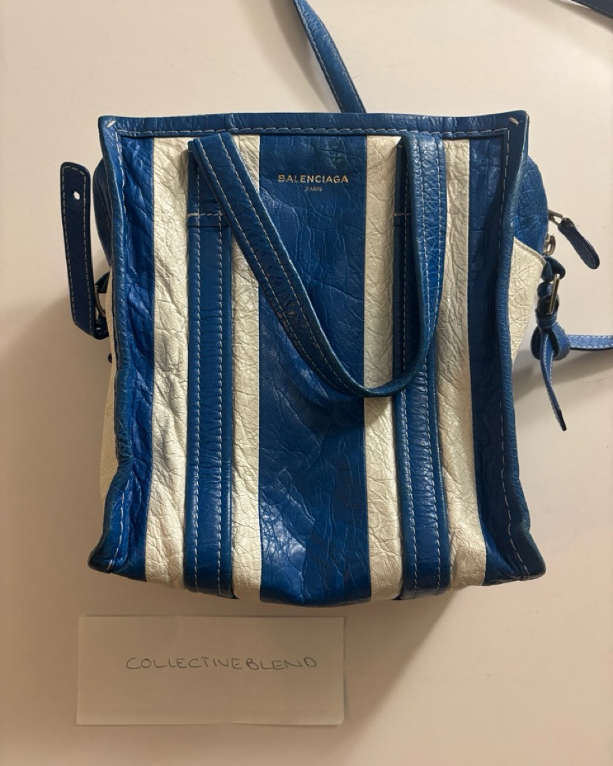 Balenciaga Bazar XS Leather Tote Bag by Balenciaga - Pickle