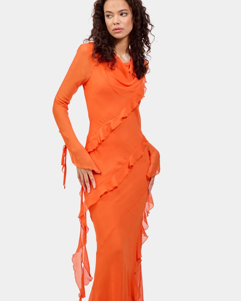 daska chiffon ruffle maxi dress Daska Maxi Dresses - Sale up to 71% off