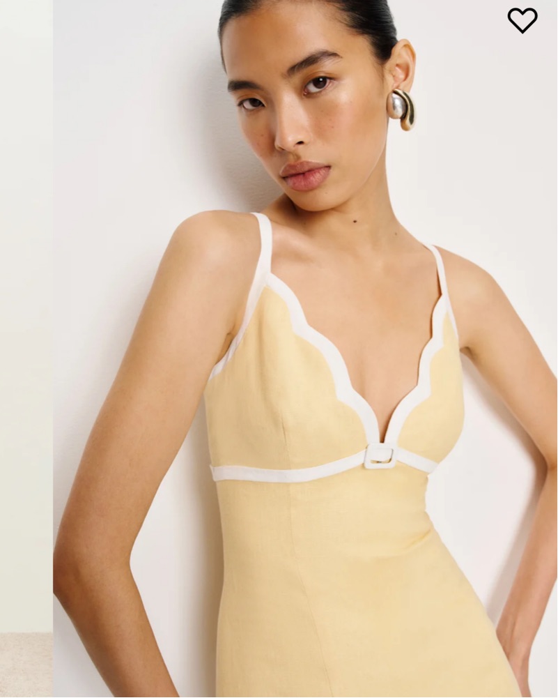 Reformation Sara Linen Dress by Reformation - Pickle