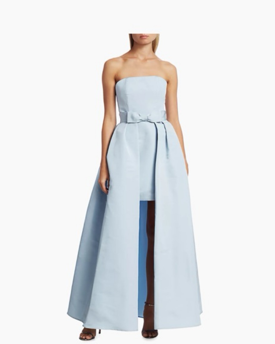 Alexia Mara Silk Faille Strapless Gown by Alexia Maria - Pickle