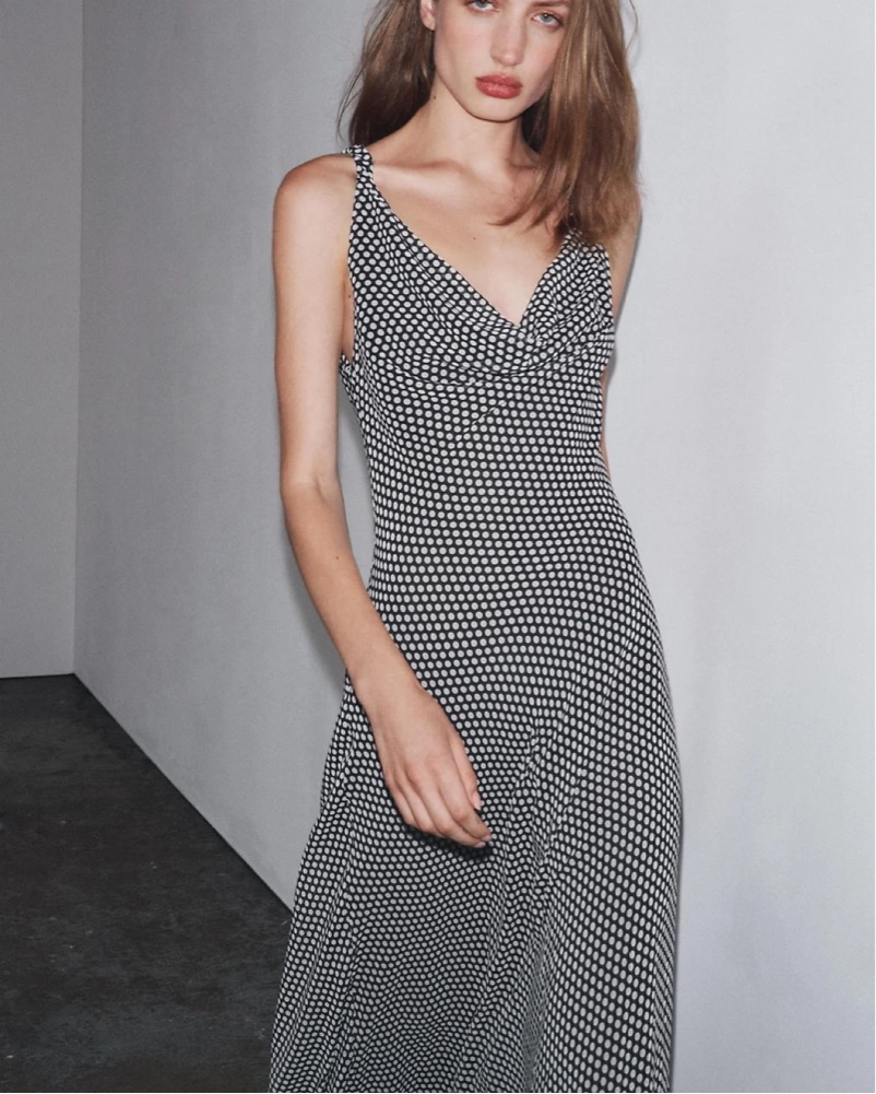 Zara Polka Dot Dress by Zara - Pickle
