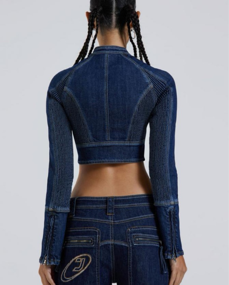 Jaded Lobdon Denim Corset Jacket by Jaded London - Pickle