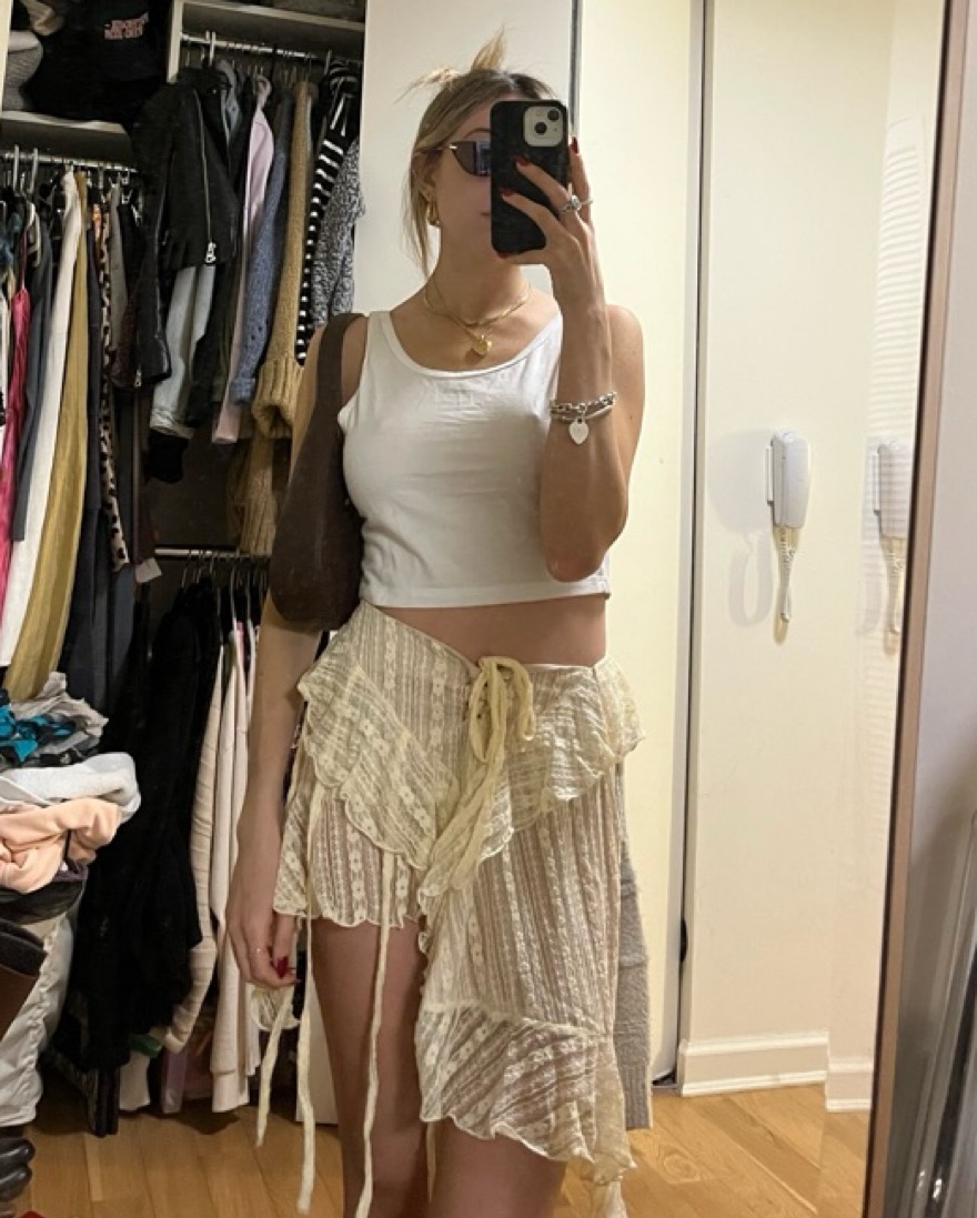 Beige Miniskirt | Pickle