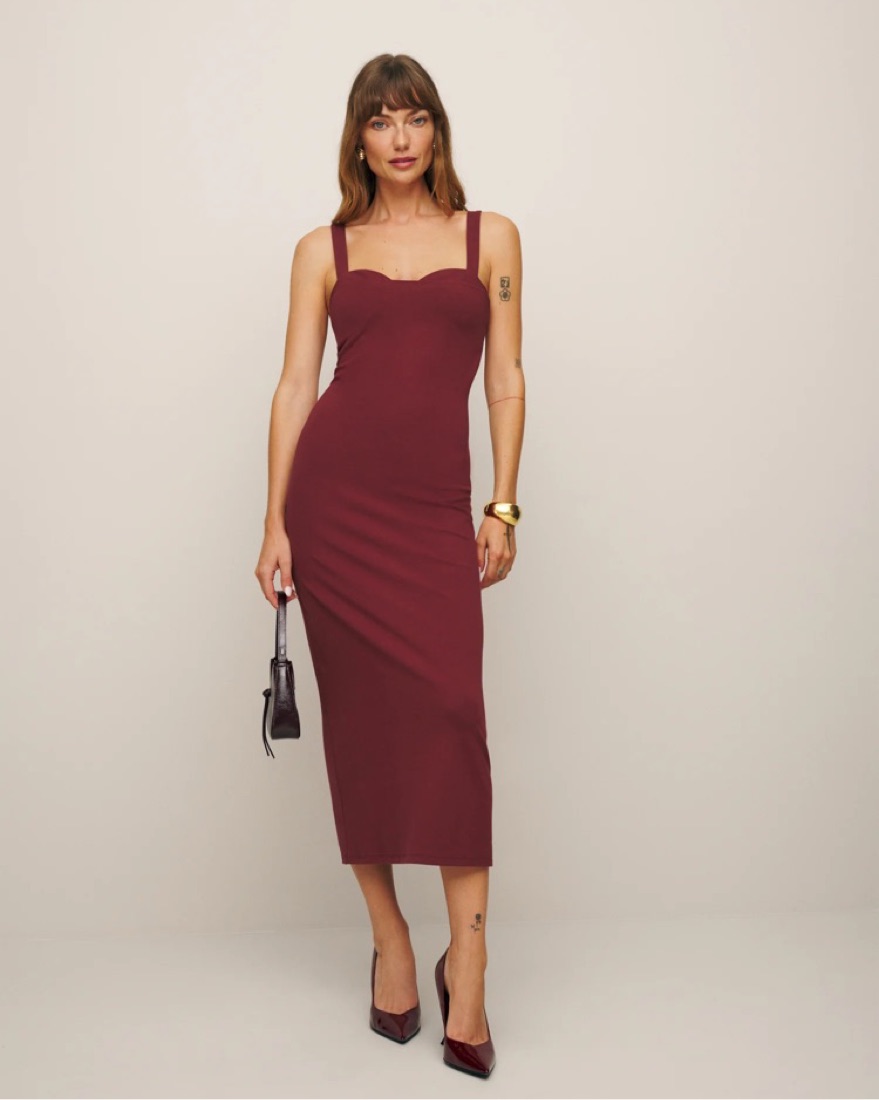Red Reformation Nelle Knit Dress by Reformation - Pickle