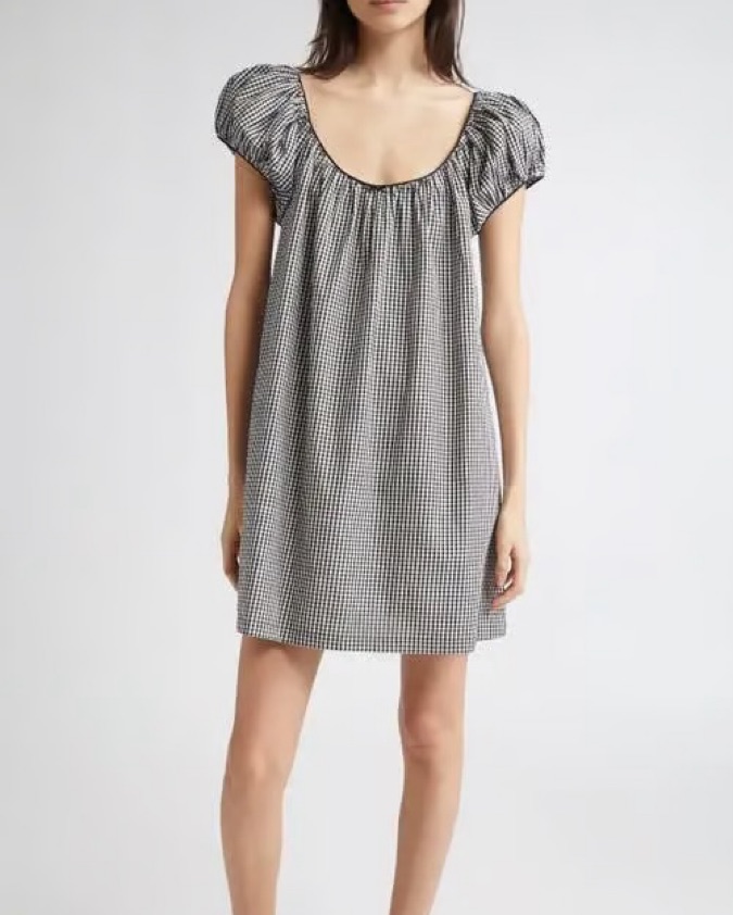 doen shirt dress Doen Julia Gingham Cotton Shirt Dress by Doen