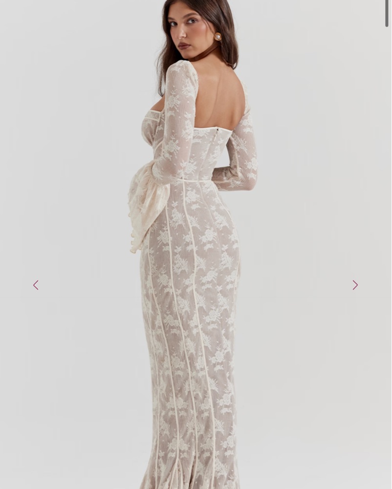 House Of CB Delilah Lace Maxi Dress by House of CB - Pickle