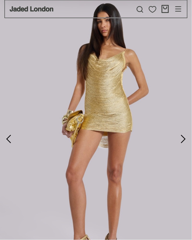 jaded london gold dress Shop Leopard Metallic Mirage Mini Dress | Jaded London