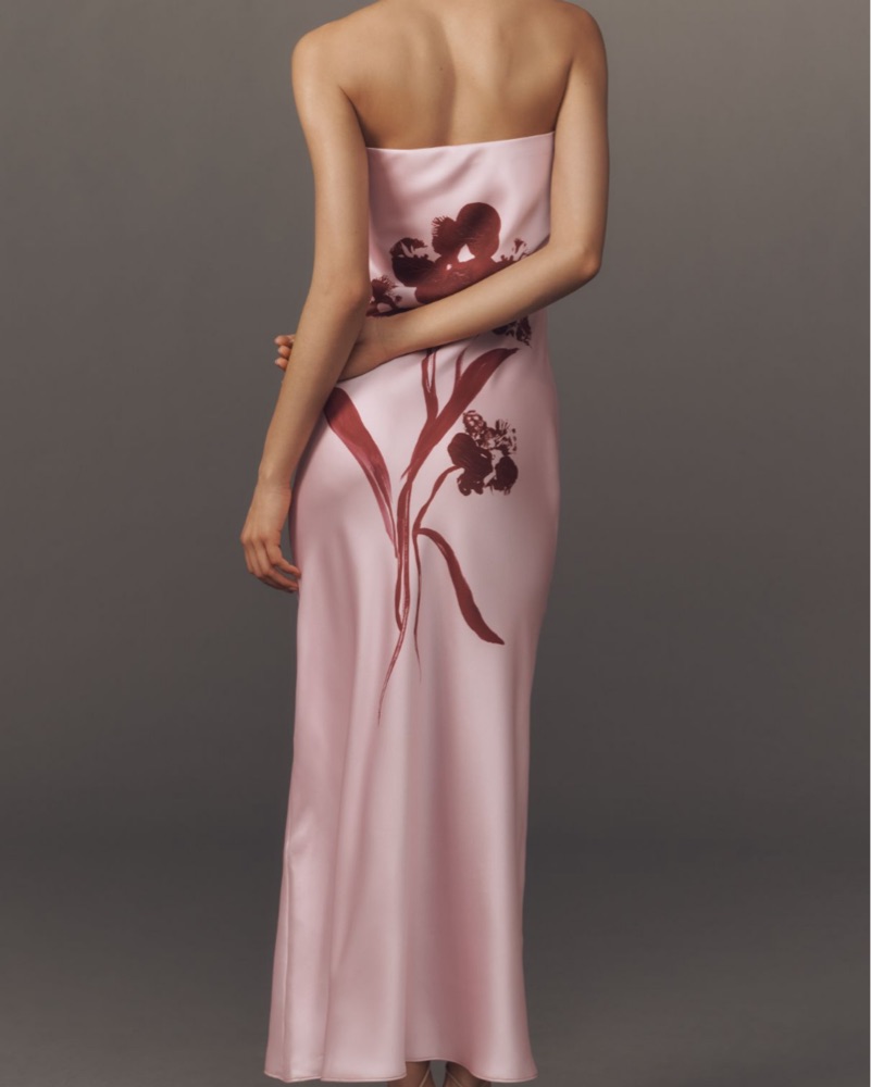 Anthropologie Pink Fleur Dress by Anthropologie - Pickle