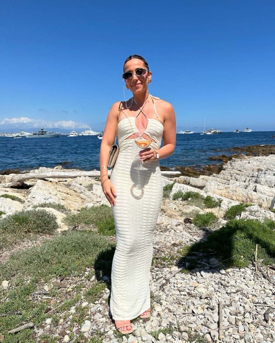 white midi dress sleeveless Shell Garden Off-White Sleeveless Midi Dress