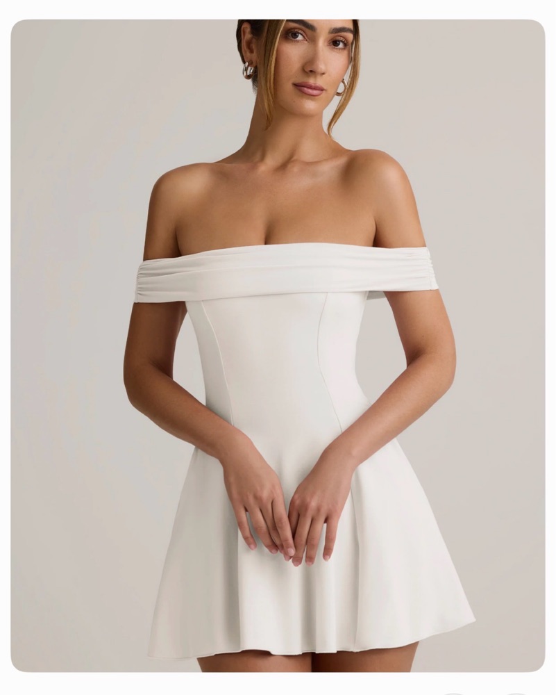 Oh Polly Off-Shoulder White Dress by Oh Polly - Pickle
