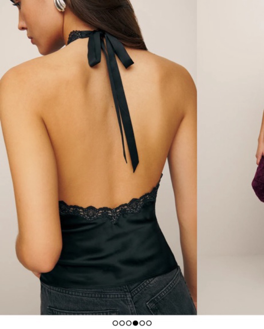 Reformation Monica Silk Top | Pickle
