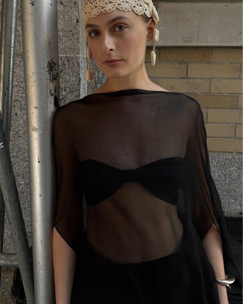 Buci Ibis Poncho Set in Black by Buci NYC - Pickle