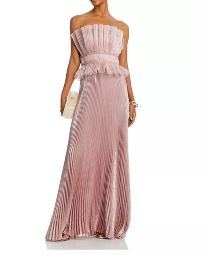 lidee pink dress L'idee de Luxe Crinkled Gown