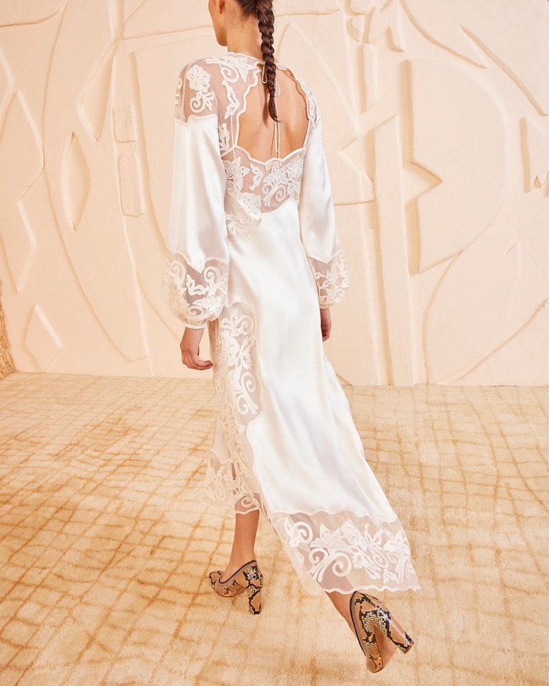 ulla johnson white Silk Annalise Dress | Pickle