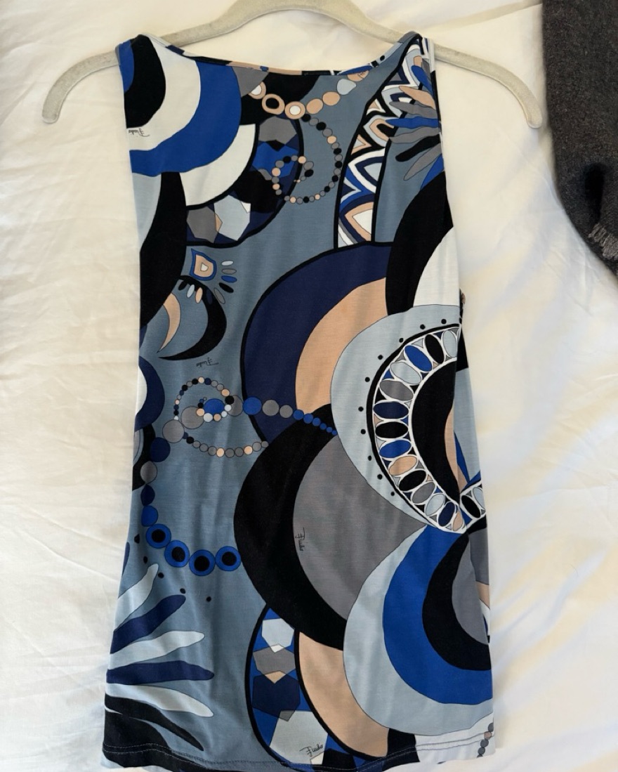 EMILIO PUCCI - EMILIO PUCCI  トップス Pucci Printed off-shoulder top Emilio Pucci
