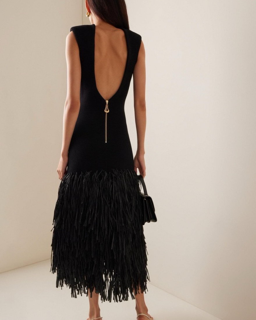 aje black fringe dress Aje main image 1