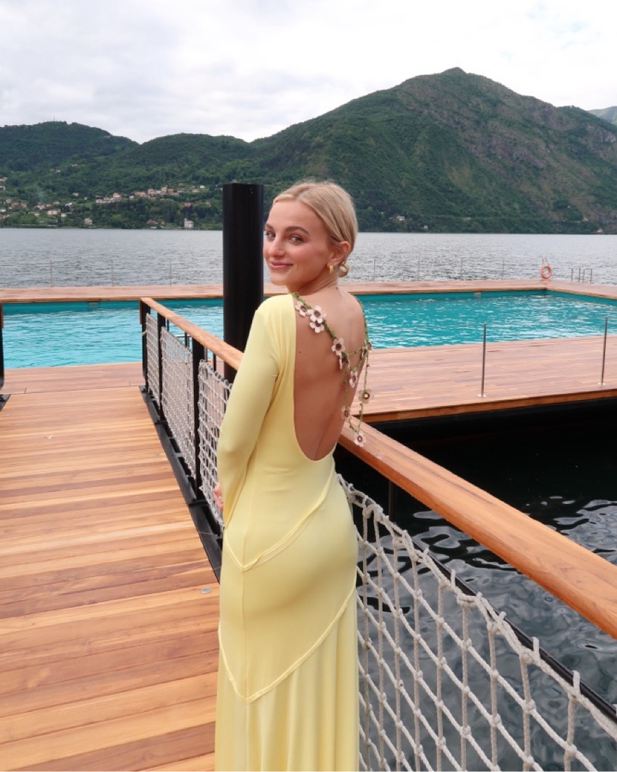 Siedres Yellow Open Back Dress by Siedres Vera - Pickle