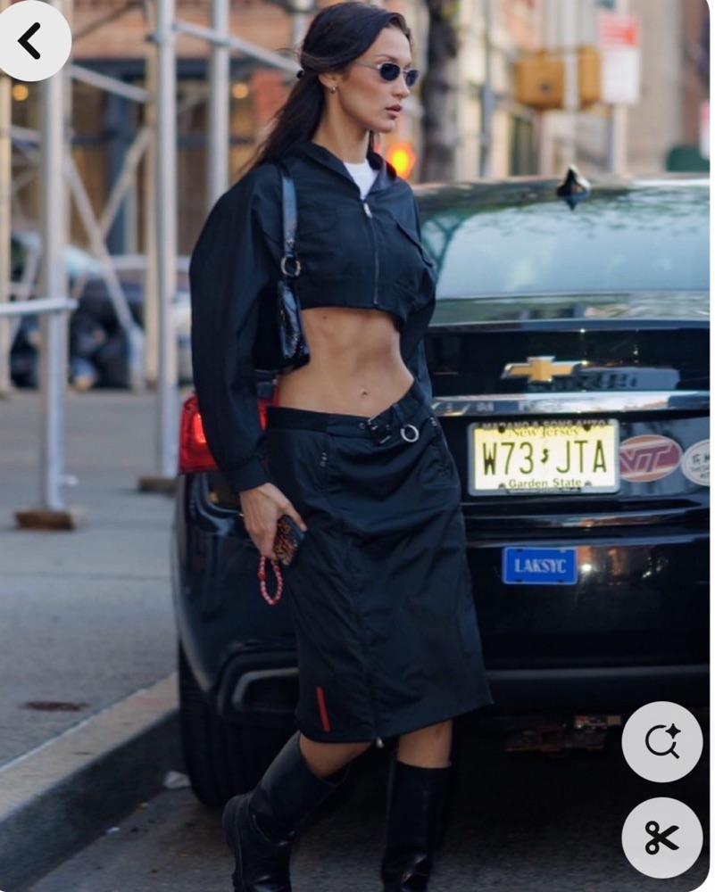PRADA Vintage Sportswear Midi Skirt by Prada - Pickle