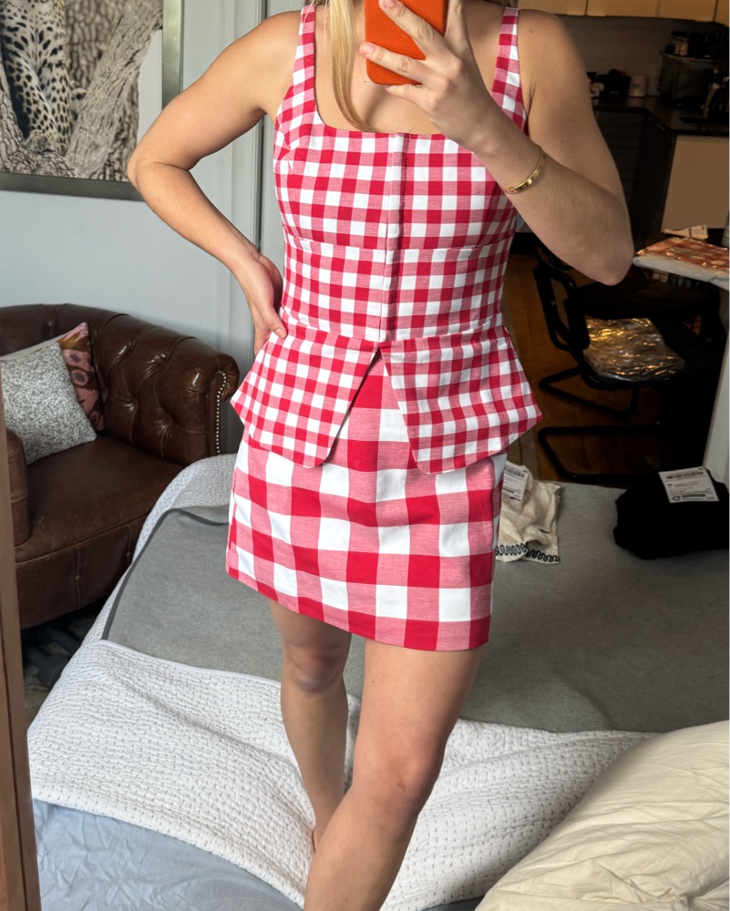 Hill House Home Red Gingham Set by Hill House Home - Pickle