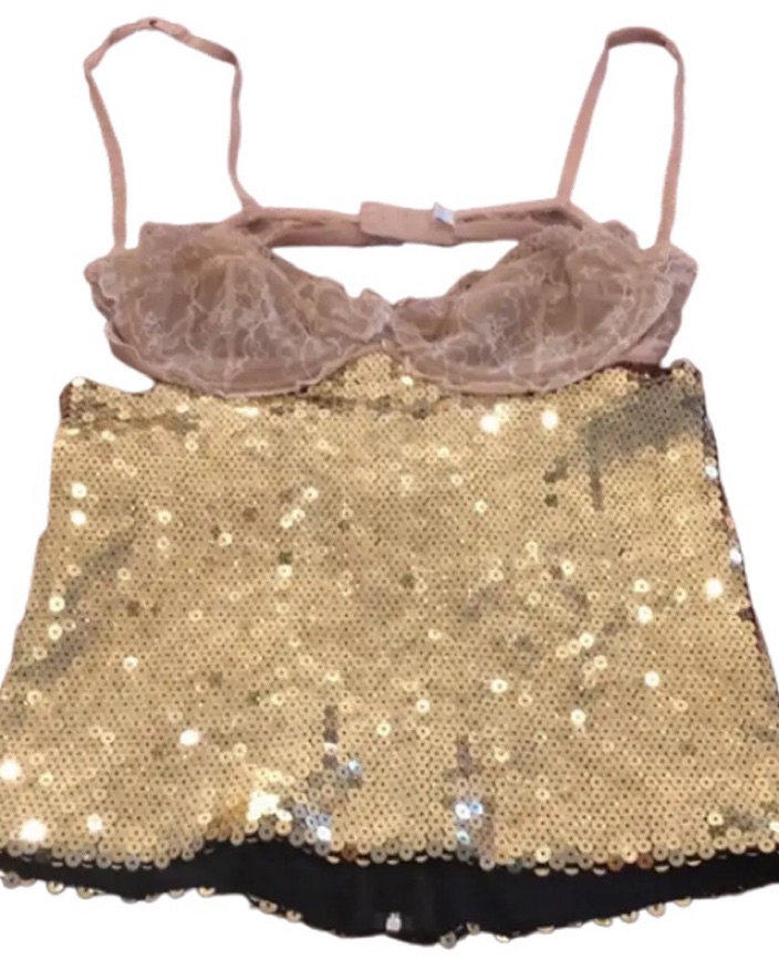 Vintage Dolce & Gabbana Sequin Bustier by Dolce + Gabbana - Pickle