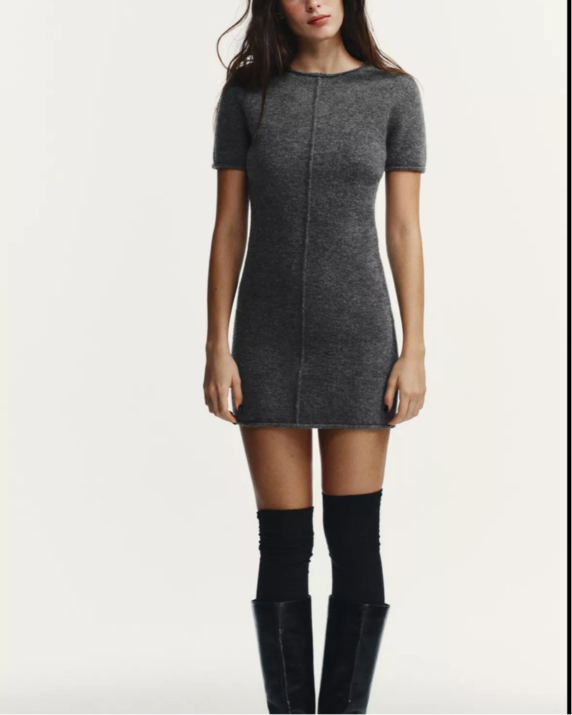 ribbed mini dress zara Zara Zara CUT OUT RIB MINI DRESS 25.90