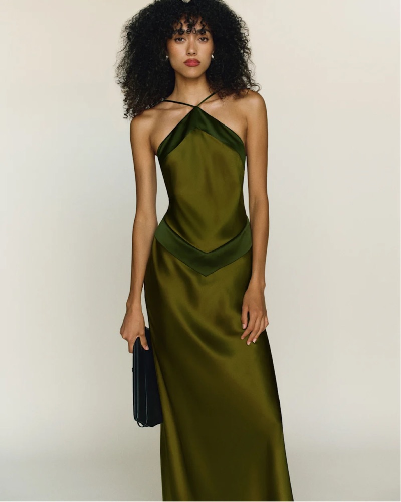 reformation maxi dress Oren Silk and sexy Reformation Jillian Silk Maxi Dress