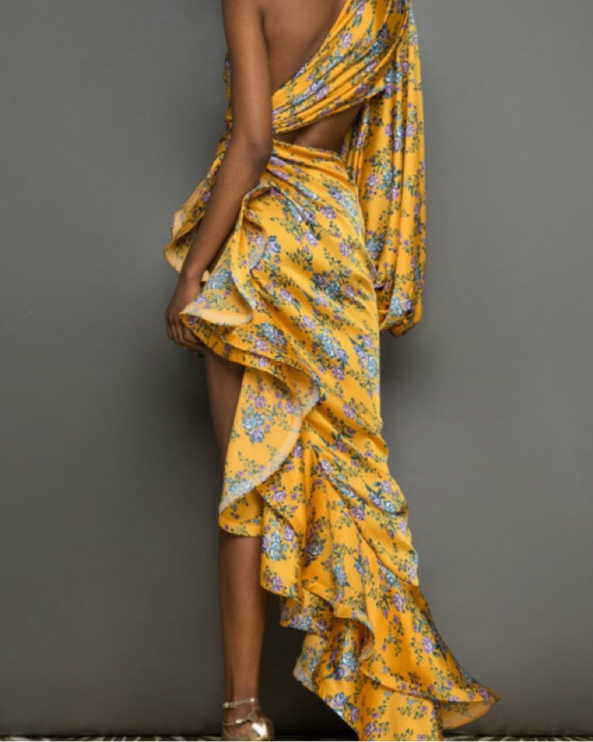 Bronx And Banco Hanna Gown Yellow by Bronx And Banco - Pickle