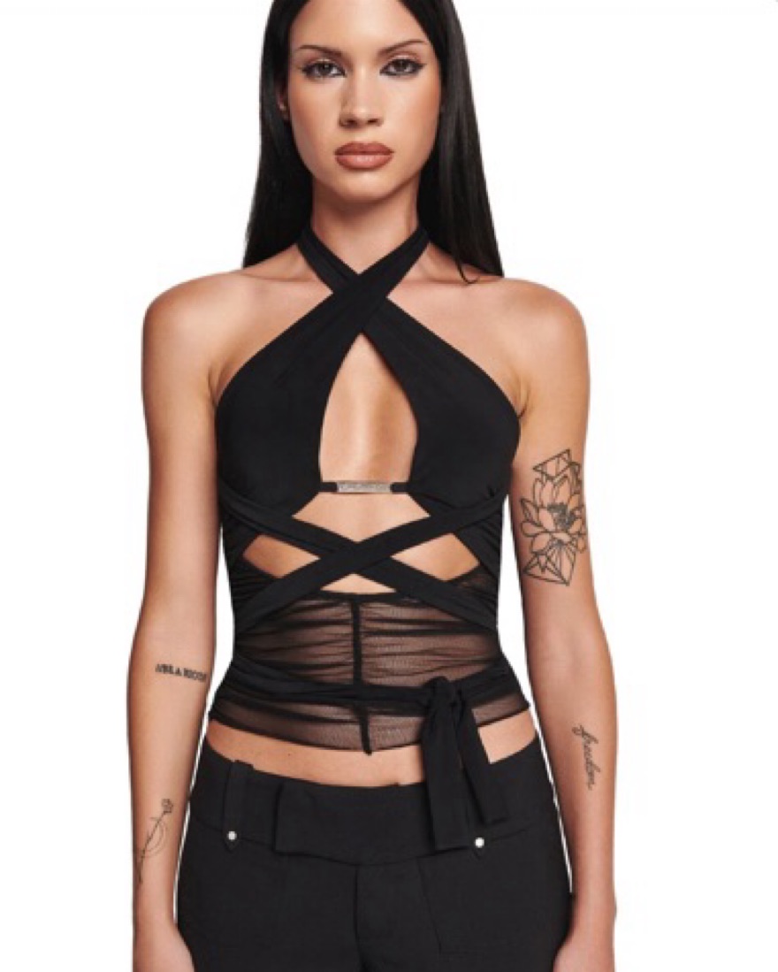 IAMGIA トップ LINDSAY TOP - BLACK | I.AM.GIA