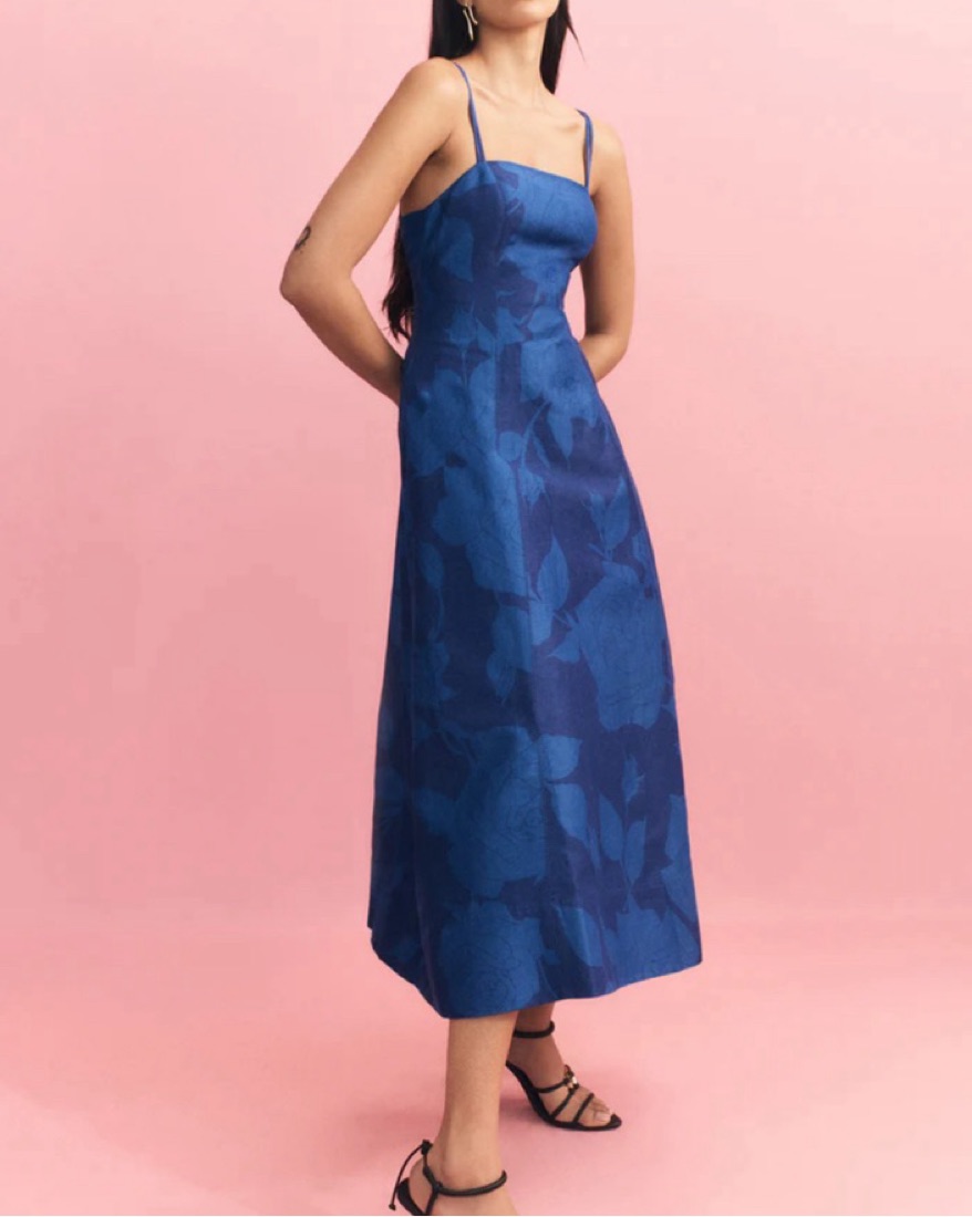 Aje - Belonging Flared midi Dress by Aje - Pickle