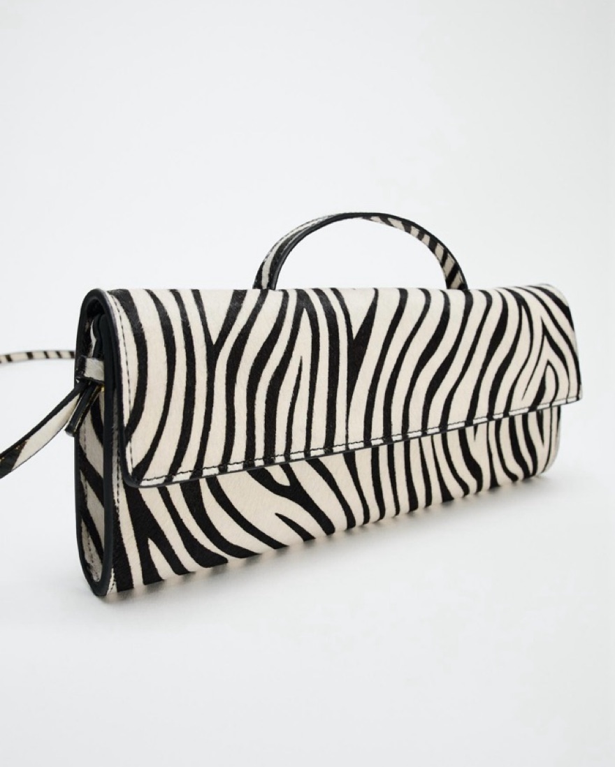 ZARA Long Faux Fur Bag by Zara - Pickle