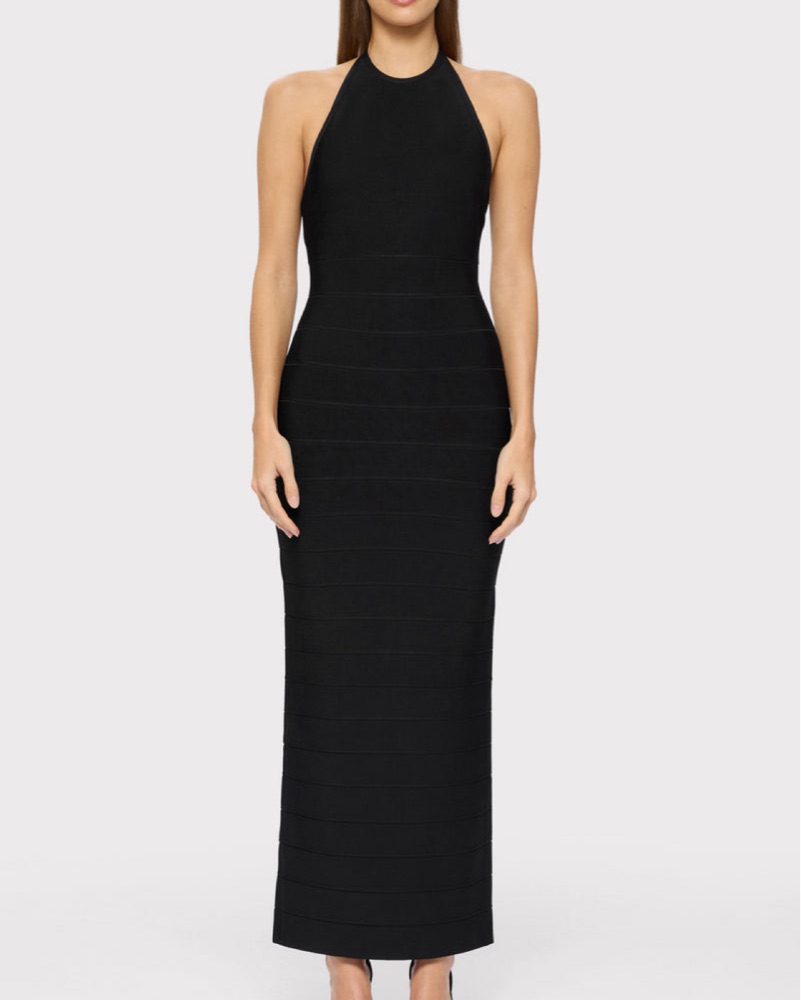 black bandage dress herve leger Black Bandage Dress by Herv Lger