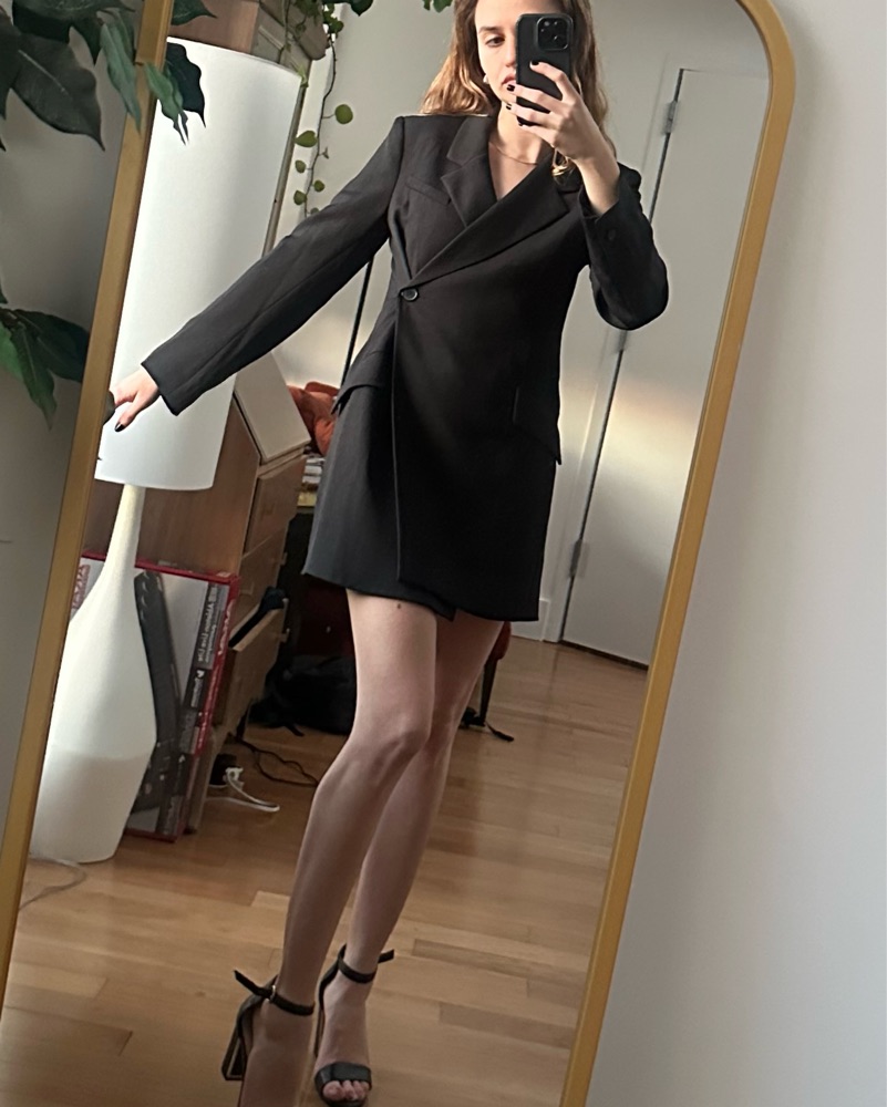 aritzia black blazer dress Aritzia Blazer Dress by Aritzia