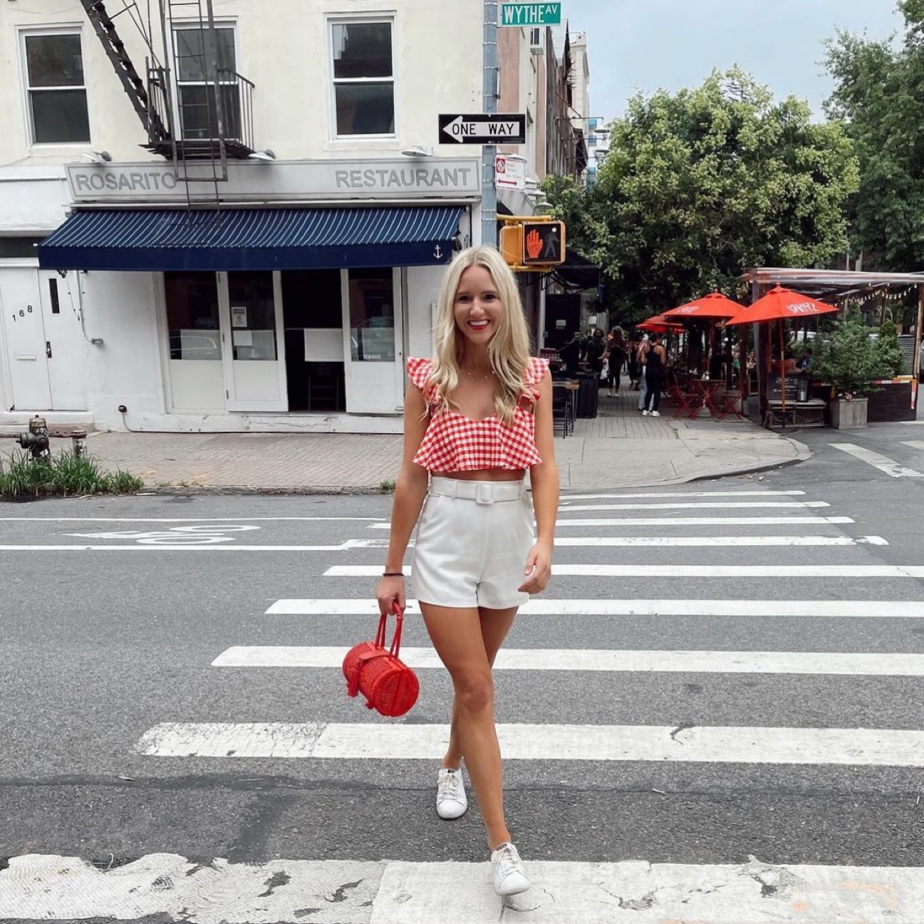 Red & White Gingham Crop Top by Zara - Pickle