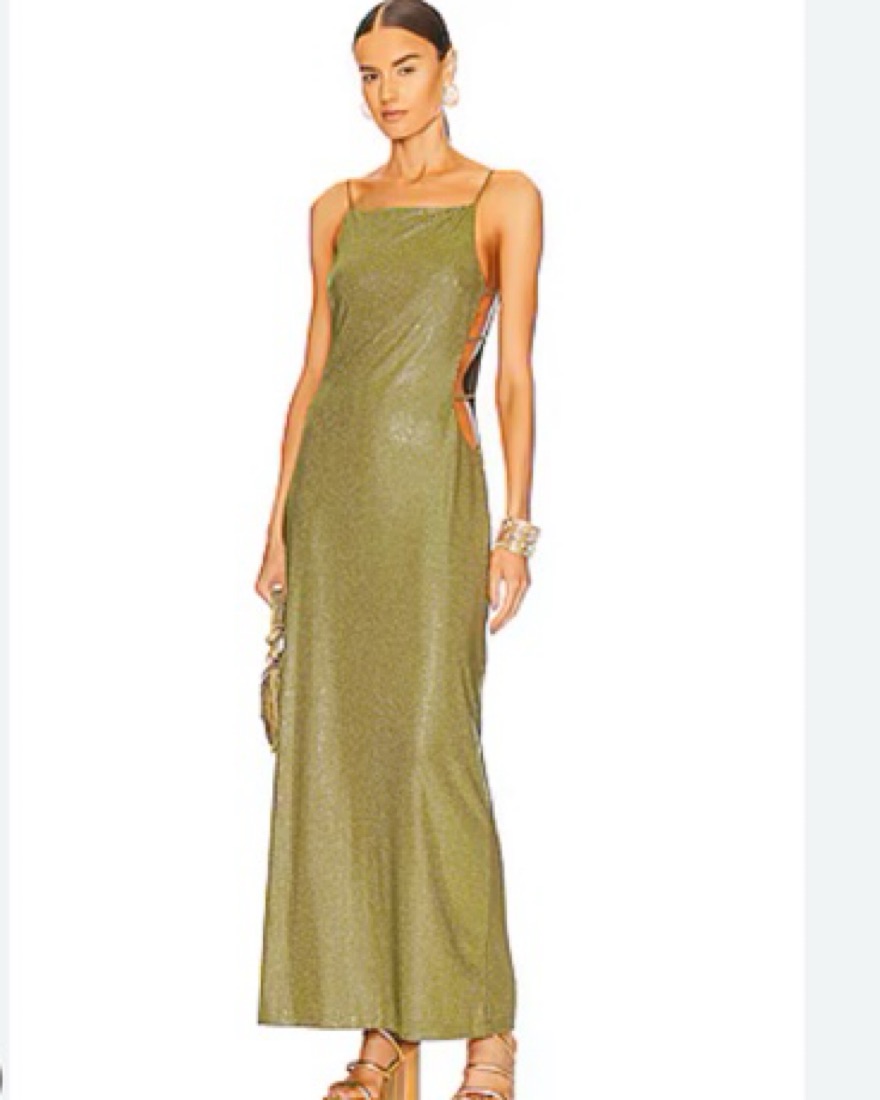 Cult gaia Chantal Dress - Green Sequin by Cult Gaia - Pickle