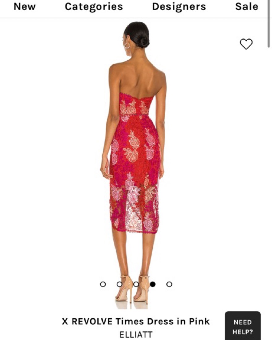 Revolve Tight Floral Dress by Revolve - Pickle