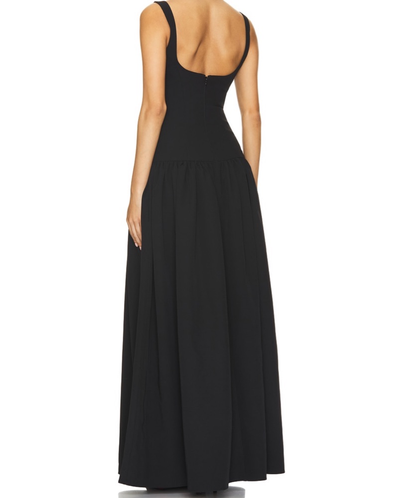 strapless denim dress Black Sequined Strapless Formal Color:SUN KISSED neck:Off Shoulder