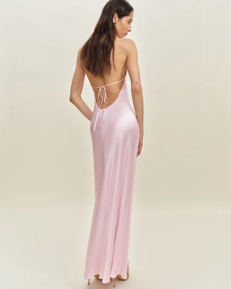 Reformation Jeany Silk Dress by Reformation - Pickle