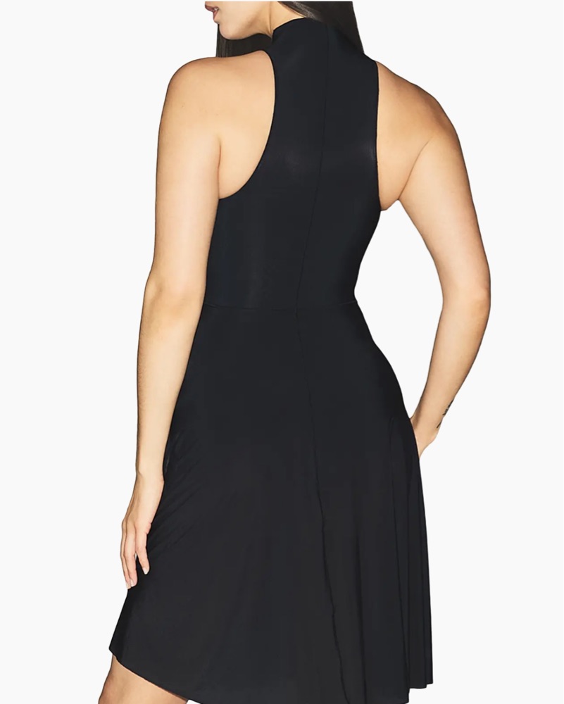 skims milky sheer high neck dress Skims Milky Sheer High Neck Midi Dress