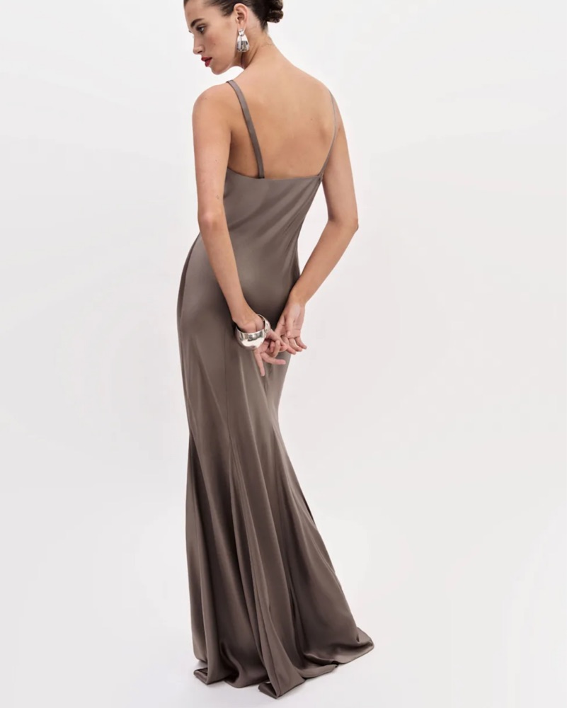 tyler satin dress reformation Reformation Tyler Satin Dress by Reformation