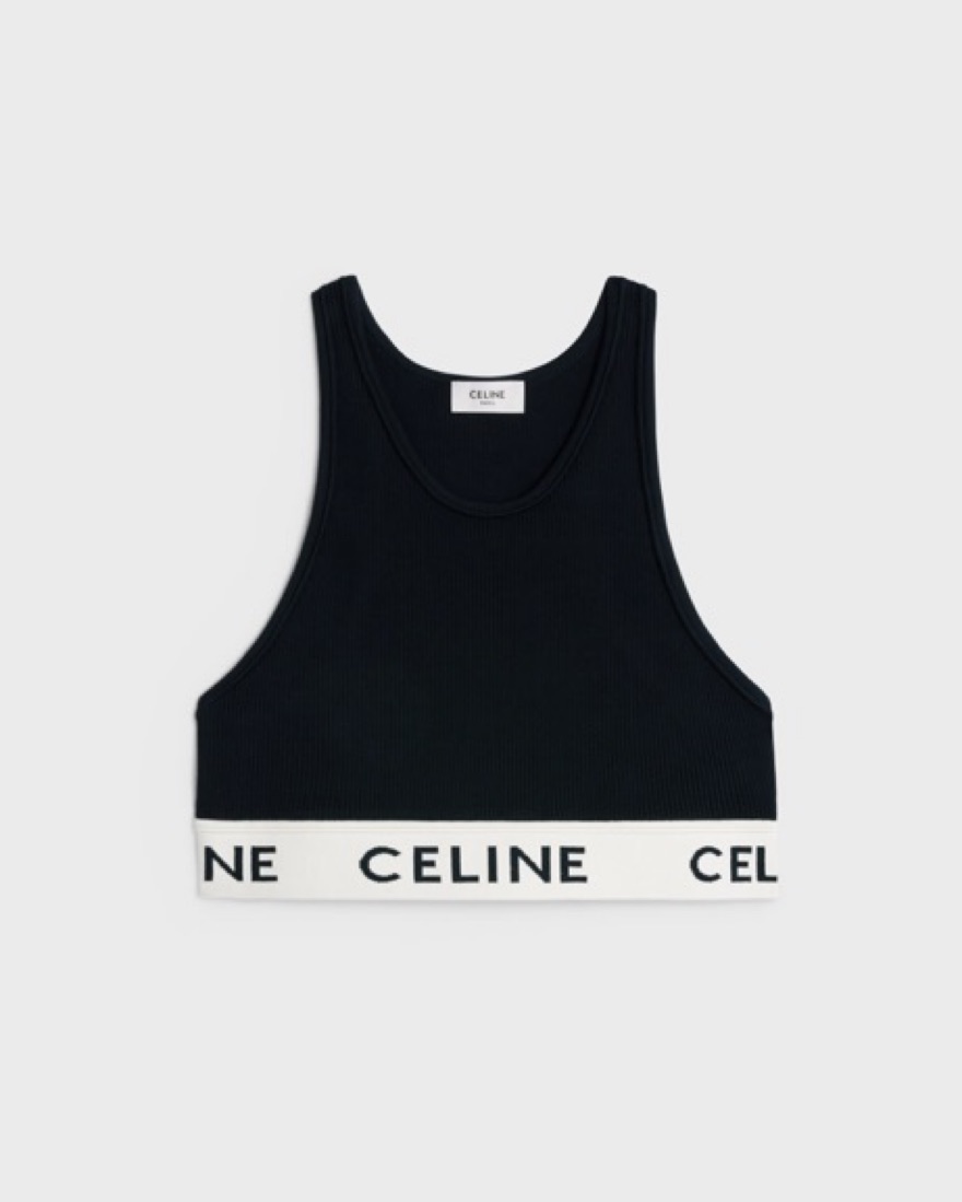Celine Crop Top In Athletic Mesh | Pickle
