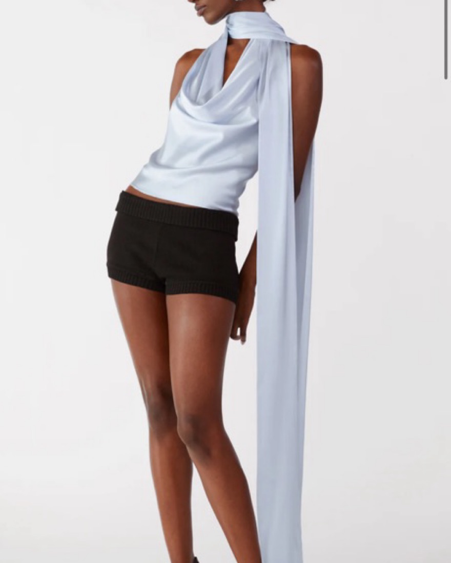 Orseund Iris Pale Blue Silk Top by Orseund Iris - Pickle