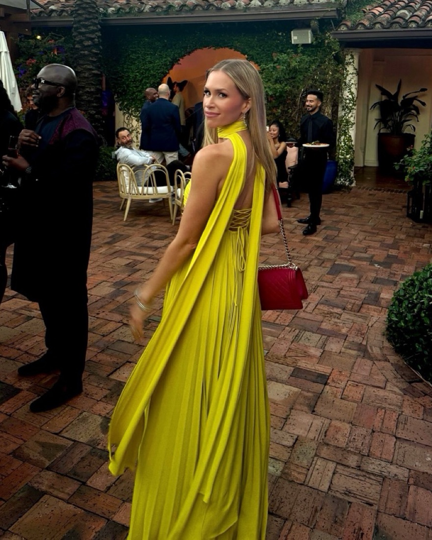 Delfi Collective Chartreuse Daphne Dress by Delfi Collective - Pickle