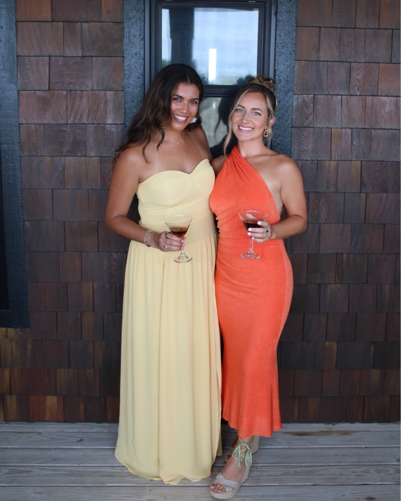 Orange Wedding guest Dress  by MISHA - Pickle