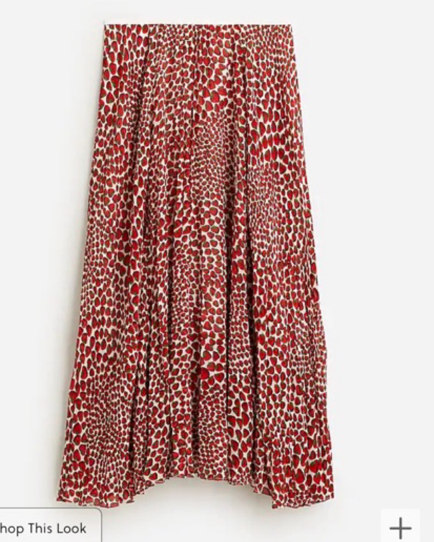 J.Crew Strawberry Skirt | Pickle