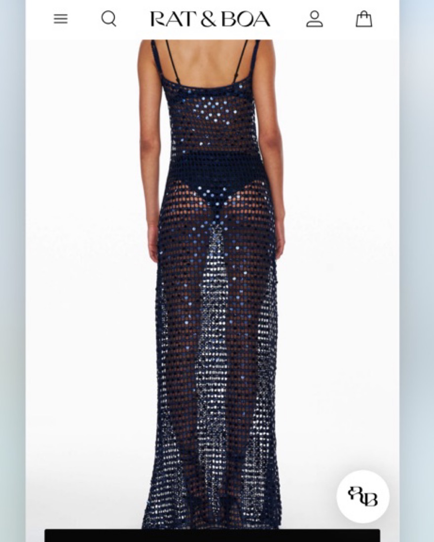 rat and boa mesh dress Neptune Dress